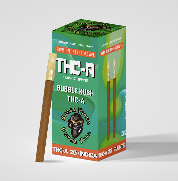 THC-A 2g Plastic Tipping Blunts (Indica)