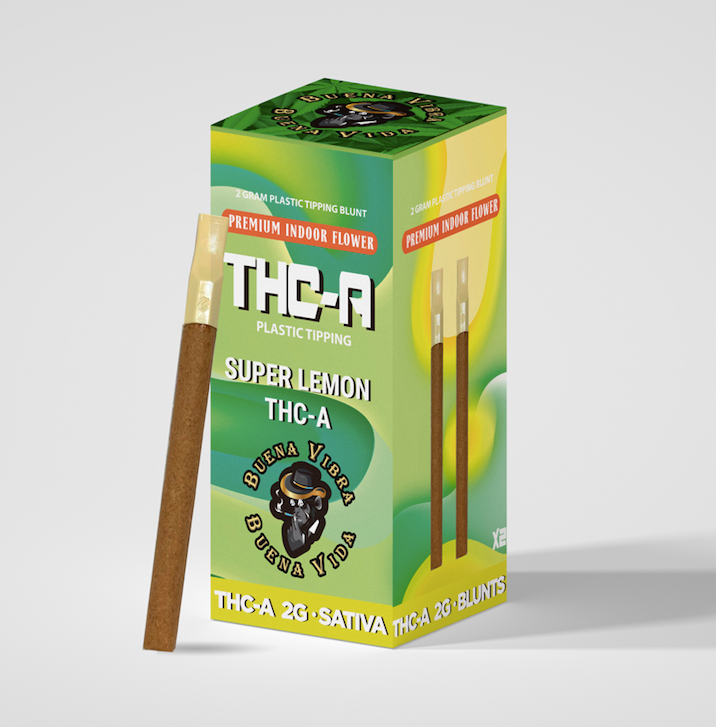THC-A 2g Plastic Tipping Blunts (Sativa)