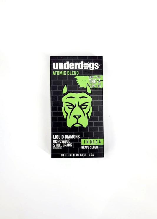 Underdogs Atomic Blend HHCP + THC-P + THC-A + D9 + D8 Liquid Diamonds Disposable 5gm - Grape Slush