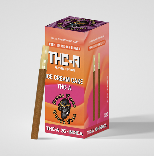 THC-A 2g Plastic Tipping Blunts (Indica)